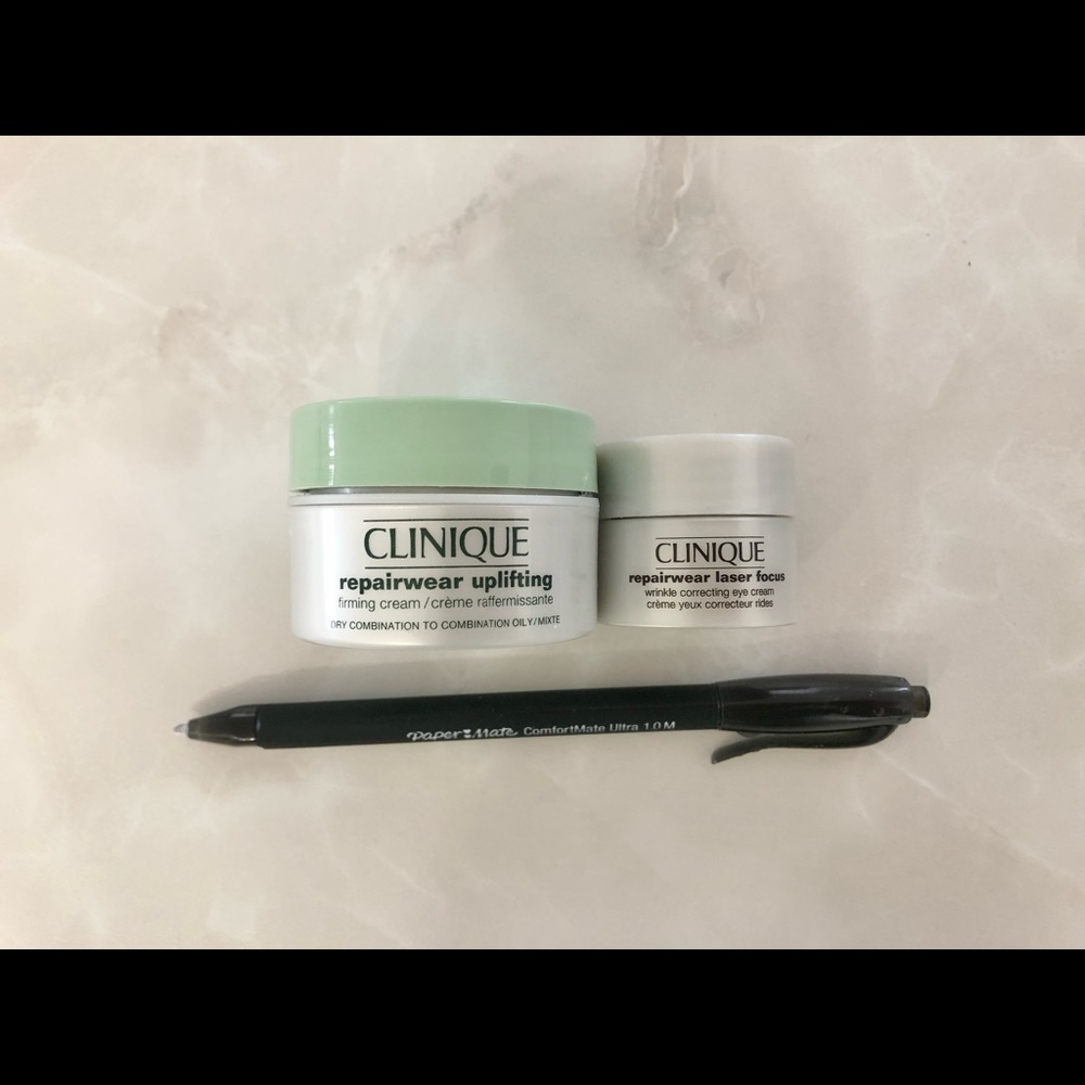 Clinique Repairwear: Uplifting Firming Cream + Laser Focus Wrinkle Correcting